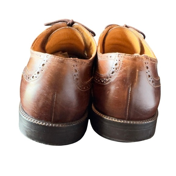 Johnston & Murphy Cellini Brown Leather Cap Toe Dress Shoe Made in Italy size 12 main image 7